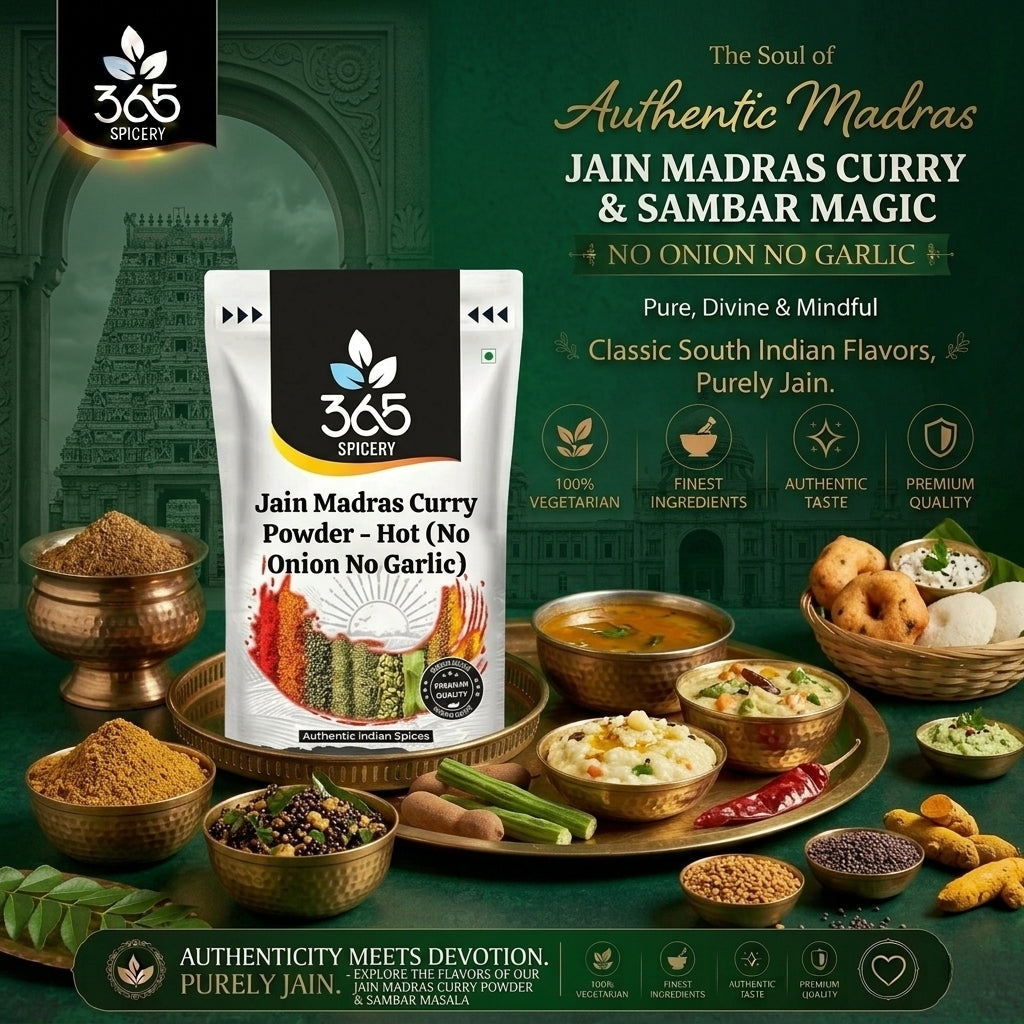 Jain Madras Curry Powder - Hot (No Onion No Garlic) — 365 Spicery