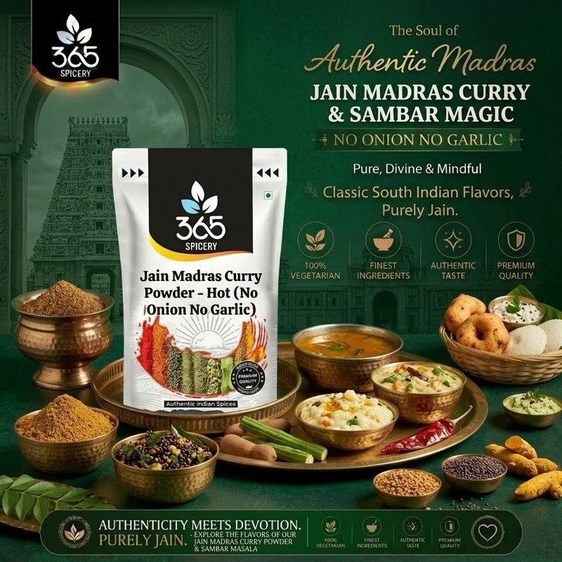 Jain Madras Curry Powder - Hot (No Onion No Garlic)