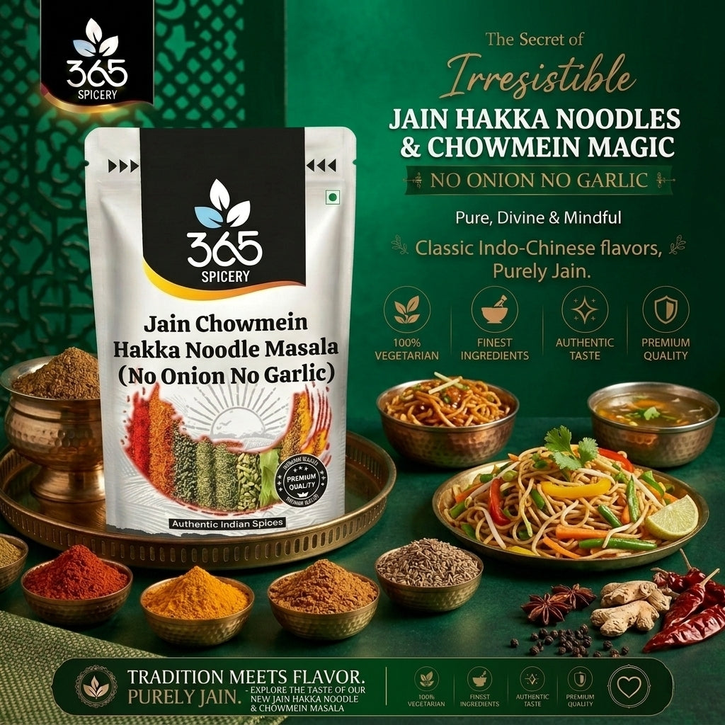 Jain Chowmein Hakka Noodle Masala (No Onion No Garlic) — 365 Spicery