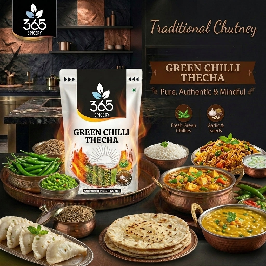 Green Chilli Thecha — 365 Spicery
