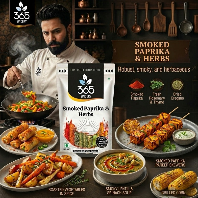 Veg Grill Seasoning | Smoky Barbecue Rub | Natural Ingredients | Gluten-Free | No MSG | 365 Spicery