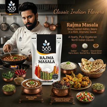 Rajma Masala | Classic Kidney Bean Curry Blend | Vegan | No Artificial Flavours | 365 Spicery