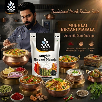 Mughlai Biryani Masala | Rich Aromatic Royal Rice Spice Mix | Vegan | Gluten-Free | No Artificial Flavours | 365 Spicery