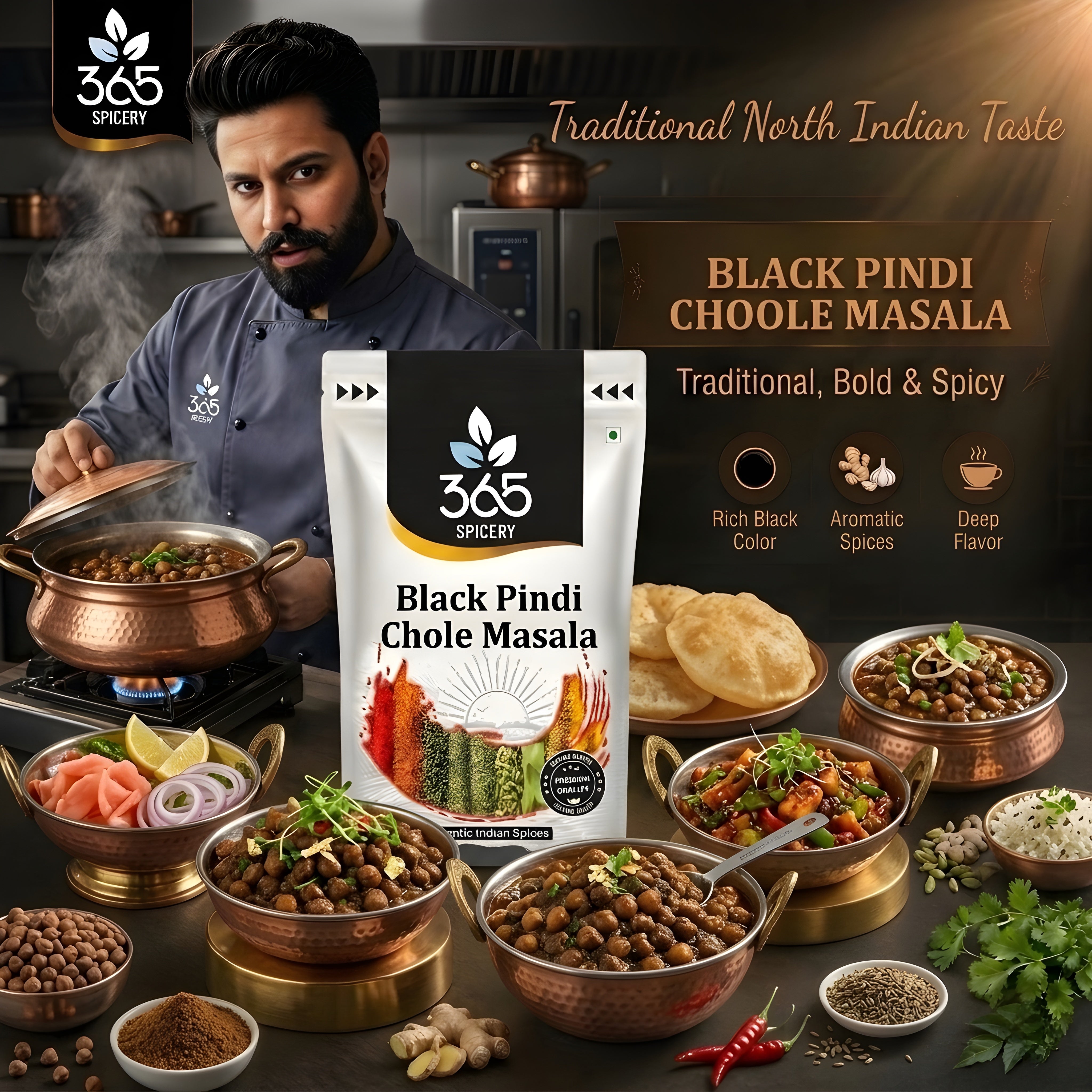 Black Pindi Chole Masala