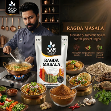 Ragda Masala | Authentic Chickpea Curry Spice Blend | Vegan | Natural Ingredients | No Artificial Colours | 365 Spicery
