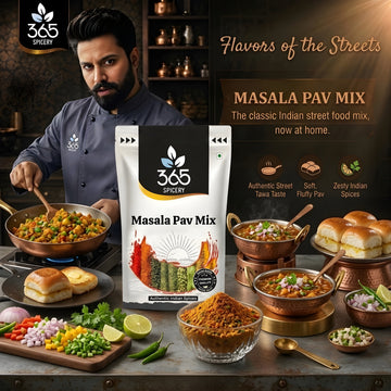 Masala Pav Mix | Authentic Mumbai Street Food Seasoning | Vegan | No Artificial Colours | No MSG | 365 Spicery