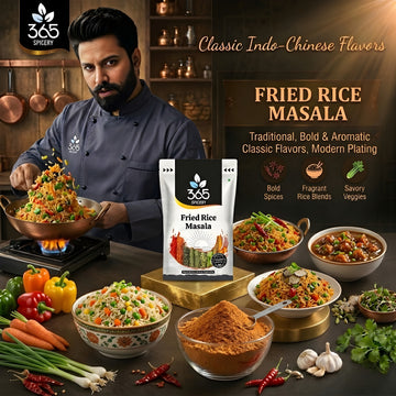 Fried Rice Masala | Savory Indo-Chinese Stir Fry Seasoning | Vegan | No Artificial Colours | Made in India | 365 Spicery