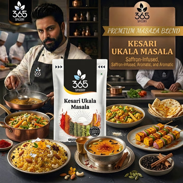 Kesari Ukala Masala | Premium Saffron Infused Milk Blend | Natural Ingredients | No Artificial Colours | 365 Spicery