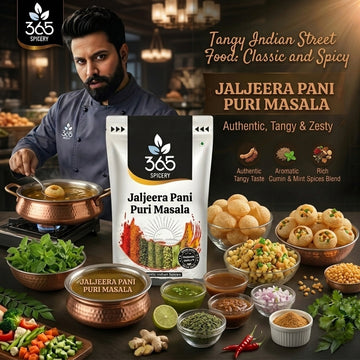 Pani Puri Masala | Classic Tangy Street Food Water Blend | Vegan | Gluten-Free | No Artificial Colours | 365 Spicery