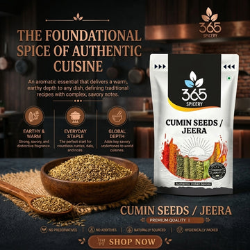 Cumin Seeds | Premium Jeera | Natural Ingredients | No Artificial Colours | Essential Indian Spice | 365 Spicery
