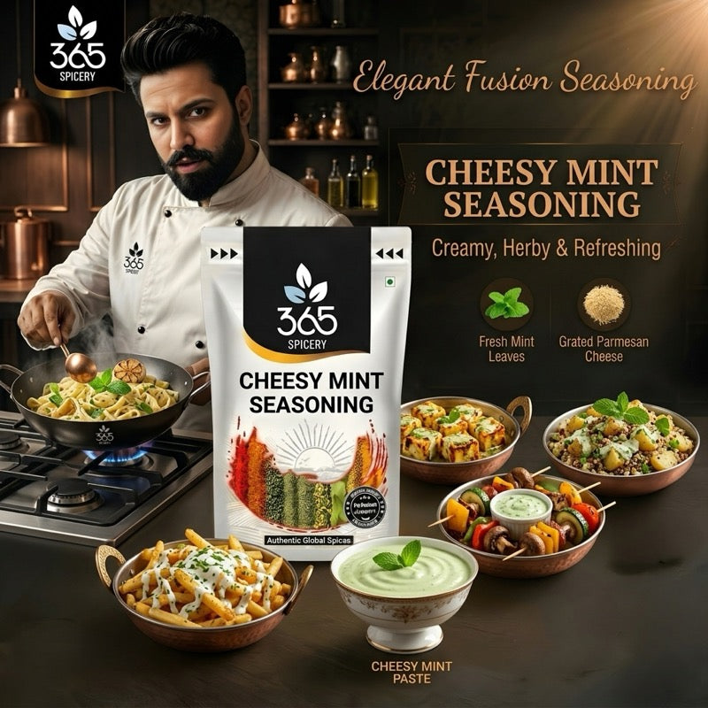 CHEESY MINT SEASONING | Refreshing Herb Blend | Gluten-Free | No Artificial Flavours | Natural | 365 Spicery