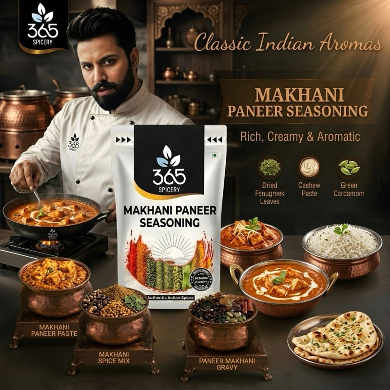 MAKHANI PANEER SEASONING | Rich Indian Gravy Spice | Gluten-Free | No Artificial Flavours | 365 Spicery