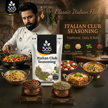 ITALIAN CLUB SEASONING | Classic Herb & Garlic Blend | Vegan | No Artificial Flavours | 365 Spicery