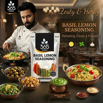 Lemon & Herb Mix | Refreshing Savoury Blend for Snacks | Vegan | No Artificial Flavours | Premium Quality | 365 Spicery
