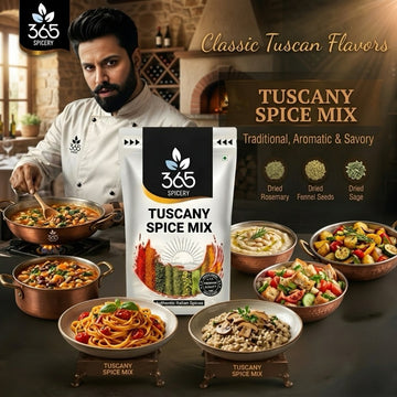Tuscany Spice Mix | Authentic Italian Herb Blend | Natural Ingredients | Vegan | No Artificial Colours | 365 Spicery