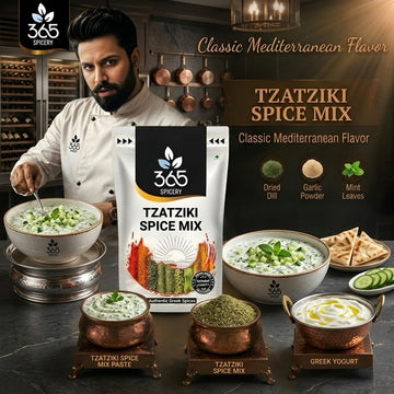 Tzatziki Spice Mix | Refreshing Herb Blend for Dips | Gluten-Free | No MSG | Premium Quality | 365 Spicery