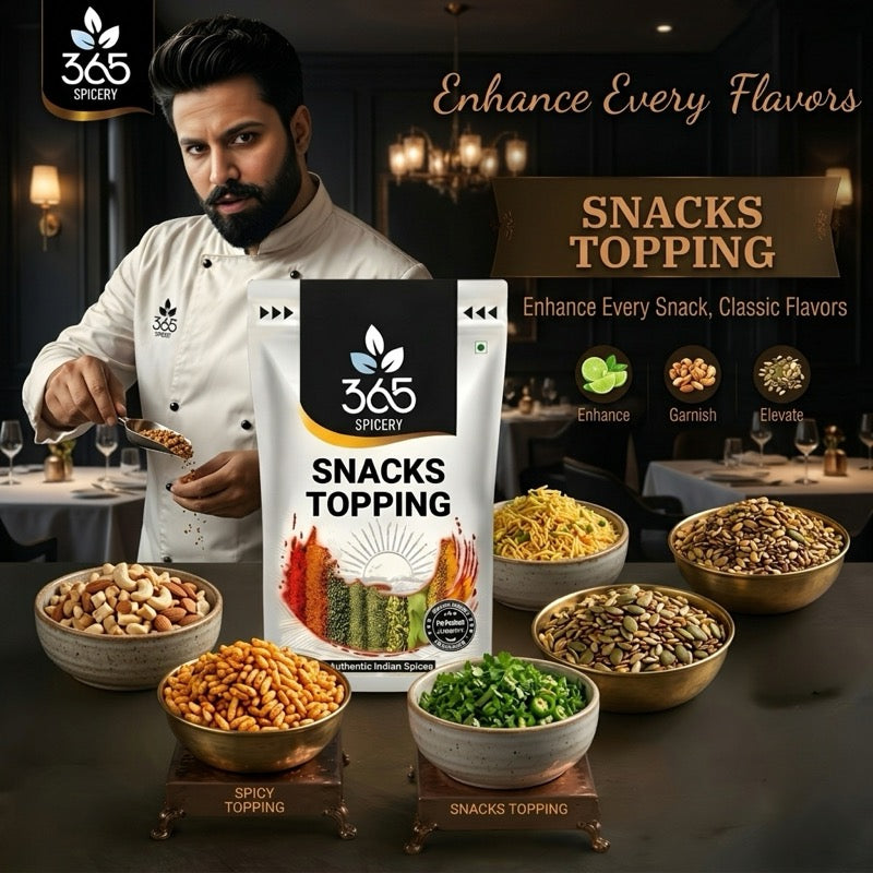 Snacks Topping | Bold Crispy Fry Seasoning | Gluten-Free | No MSG | Made in India | 365 Spicery