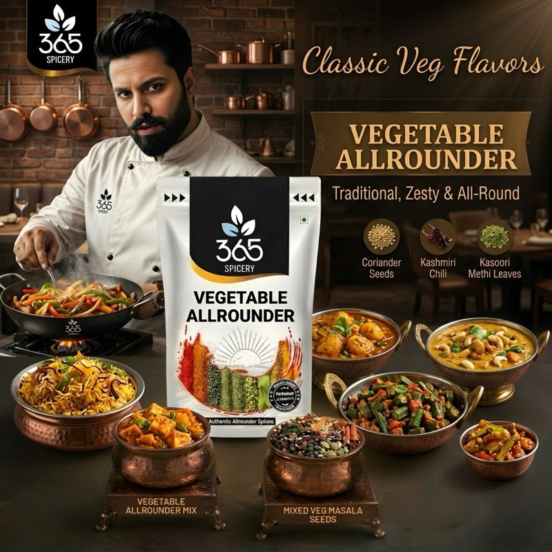 Vegetable Allrounder | Versatile Daily Cooking Blend | Vegan | No Artificial Flavours | 365 Spicery