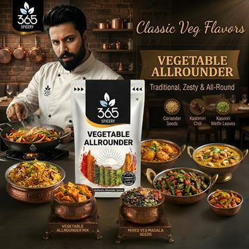 Vegetable Allrounder | Versatile Daily Cooking Blend | Vegan | No Artificial Flavours | 365 Spicery