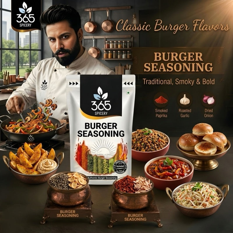 Burger Seasoning | Ultimate Savoury Patty Blend | No Artificial Colours | Vegan | 365 Spicery