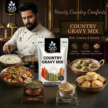 COUNTRY GRAVY MIX | Rich Savoury Sauce Base | No MSG | Premium Quality | 365 Spicery