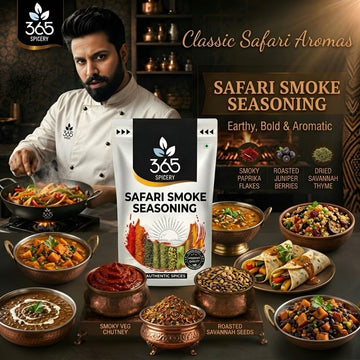 SAFARI SMOKE SEASONING | Rich Wood-Fired Flavour | Natural Ingredients | Vegan | 365 Spicery