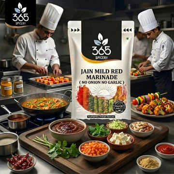 Jain Mild Red Marinade | No Onion No Garlic | Subtle Spice Blend | Natural Ingredients | 365 Spicery