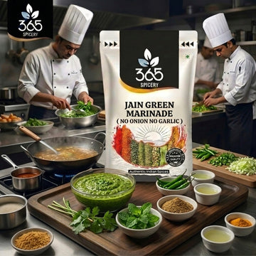 Jain Green Marinade | No Onion No Garlic | Herb-Based Grill Rub | No Artificial Colours | 365 Spicery