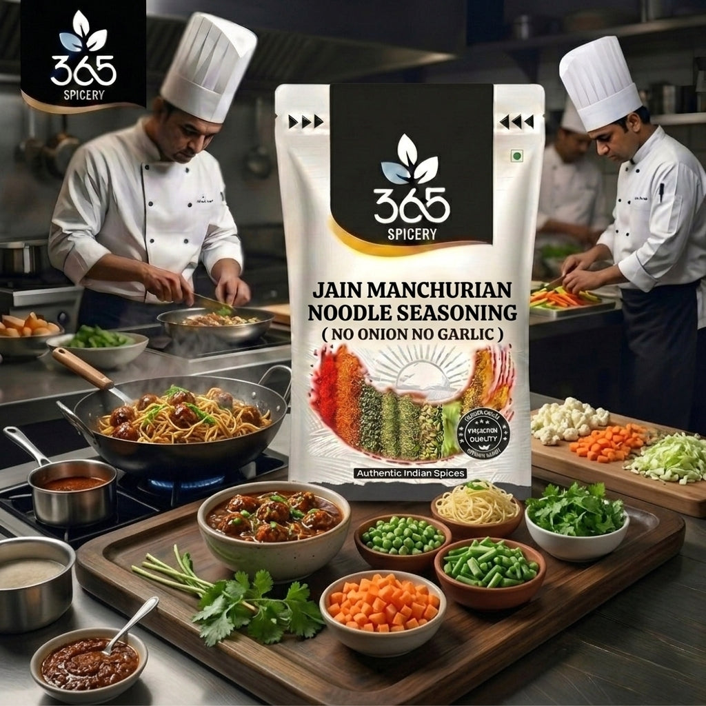 Jain Manchurian Noodle Seasoning | No Onion No Garlic | Jain-Friendly | No Artificial Flavours | Mix | 365 Spicery