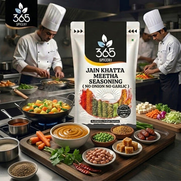 Jain Khatta Meetha Seasoning | No Onion No Garlic | Jain-Friendly | Natural Ingredients | Sweet & Sour | 365 Spicery