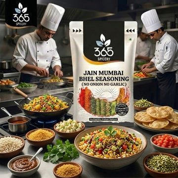Jain Mumbai Bhel Seasoning | No Onion No Garlic | Jain-Friendly | No Artificial Colours | Street Food | 365 Spicery