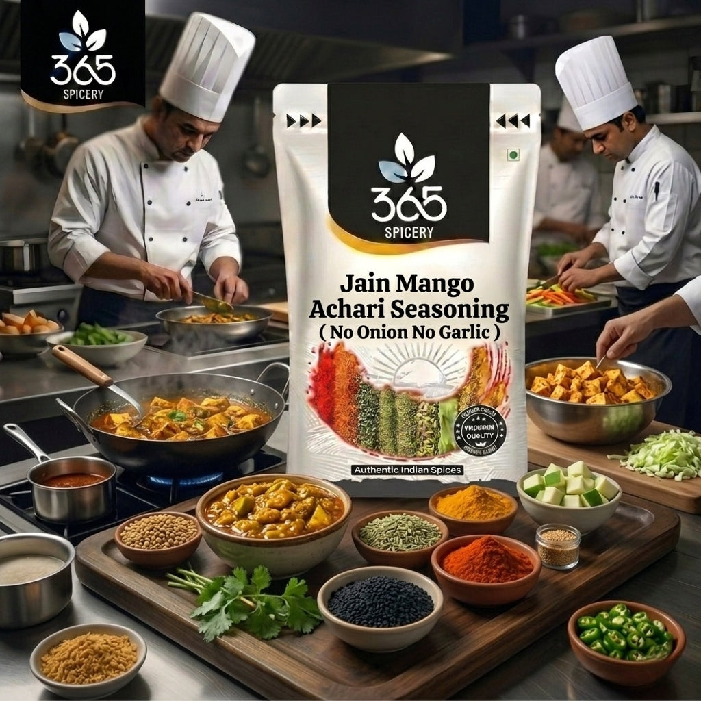 Jain Mango Achari Seasoning | No Onion No Garlic | Jain-Friendly | No Artificial Flavours | Tangy Grills | 365 Spicery
