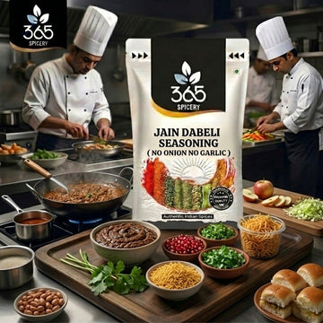 Jain Dabeli Seasoning | No Onion No Garlic | Jain-Friendly | No Artificial Colours | Vegan Spice | 365 Spicery