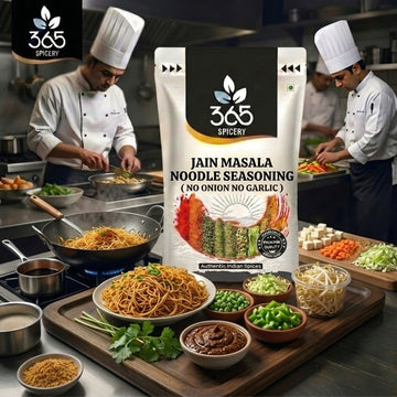 Jain Masala Noodle Seasoning | No Onion No Garlic | Jain-Friendly | No Artificial Flavours | Vegan | 365 Spicery