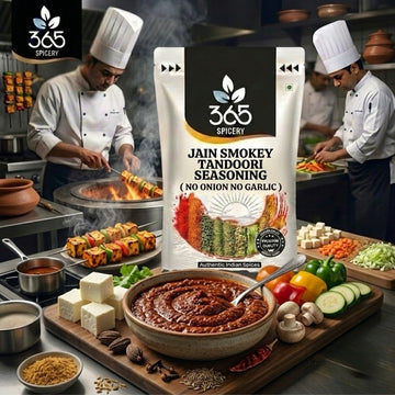 Jain Indian Tandoori Seasoning | No Onion No Garlic | Classic BBQ Rub | No Artificial Colours | 365 Spicery
