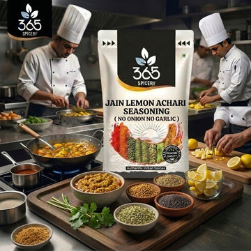 Jain Lemon Achari Seasoning | No Onion No Garlic | Jain-Friendly | Natural Ingredients | Street Food | 365 Spicery