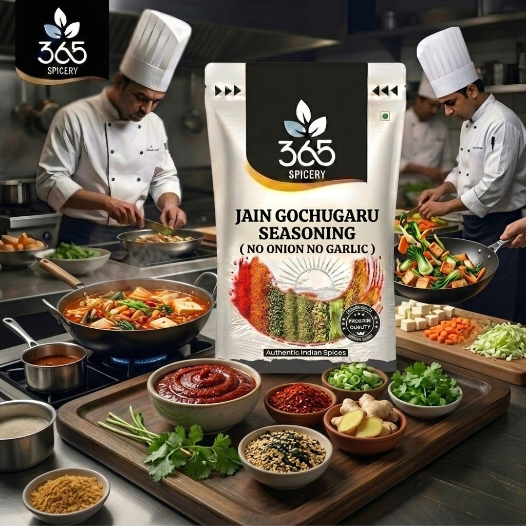 Jain Gochugaru Seasoning | No Onion No Garlic | Jain-Friendly | Gluten-Free | Natural Ingredients | 365 Spicery
