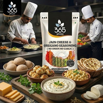 Jain Cheese & Oregano Seasoning | No Onion No Garlic | Jain-Friendly | No MSG | Pizza & Fries | 365 Spicery