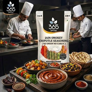 Jain Smokey Chipotle Seasoning | No Onion No Garlic | Jain-Friendly | No Artificial Colours | Vegan | 365 Spicery