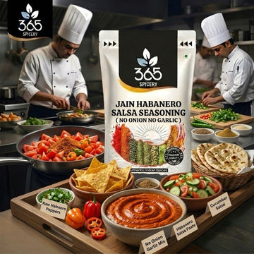 Jain Habanero Salsa Seasoning | No Onion No Garlic | Jain-Friendly | No MSG | Premium Street Food | 365 Spicery
