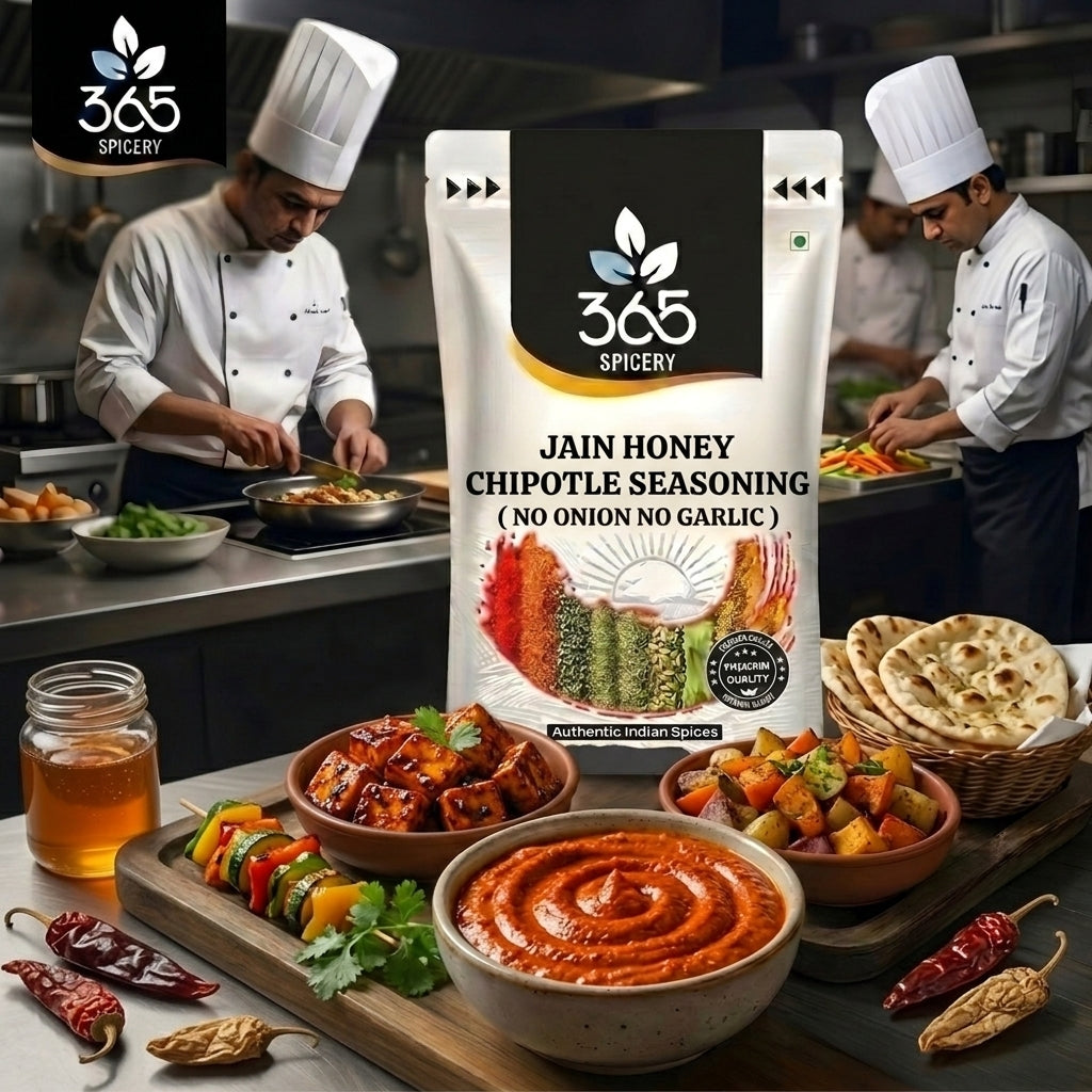 Jain Honey Chipotle Seasoning | No Onion No Garlic | Jain-Friendly | Natural Ingredients | Snack Mix | 365 Spicery