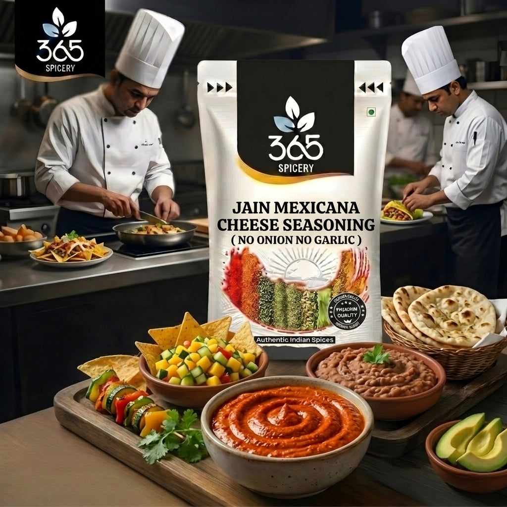 Jain Mexicana Cheese Seasoning | No Onion No Garlic | Jain-Friendly | No Artificial Colours | Vegan | 365 Spicery