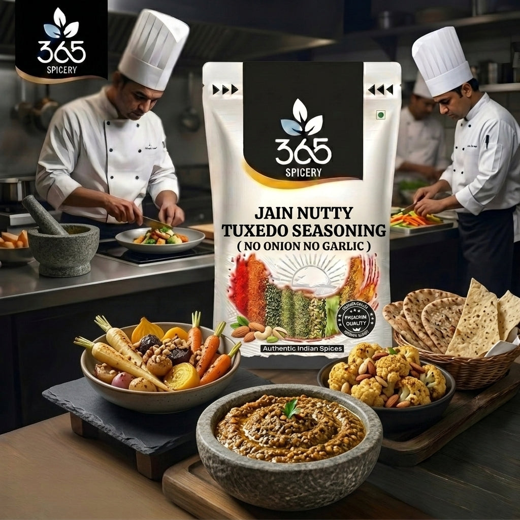 Jain Nutty Tuxedo Seasoning | No Onion No Garlic | Jain-Friendly | Premium Quality | For Desserts | 365 Spicery
