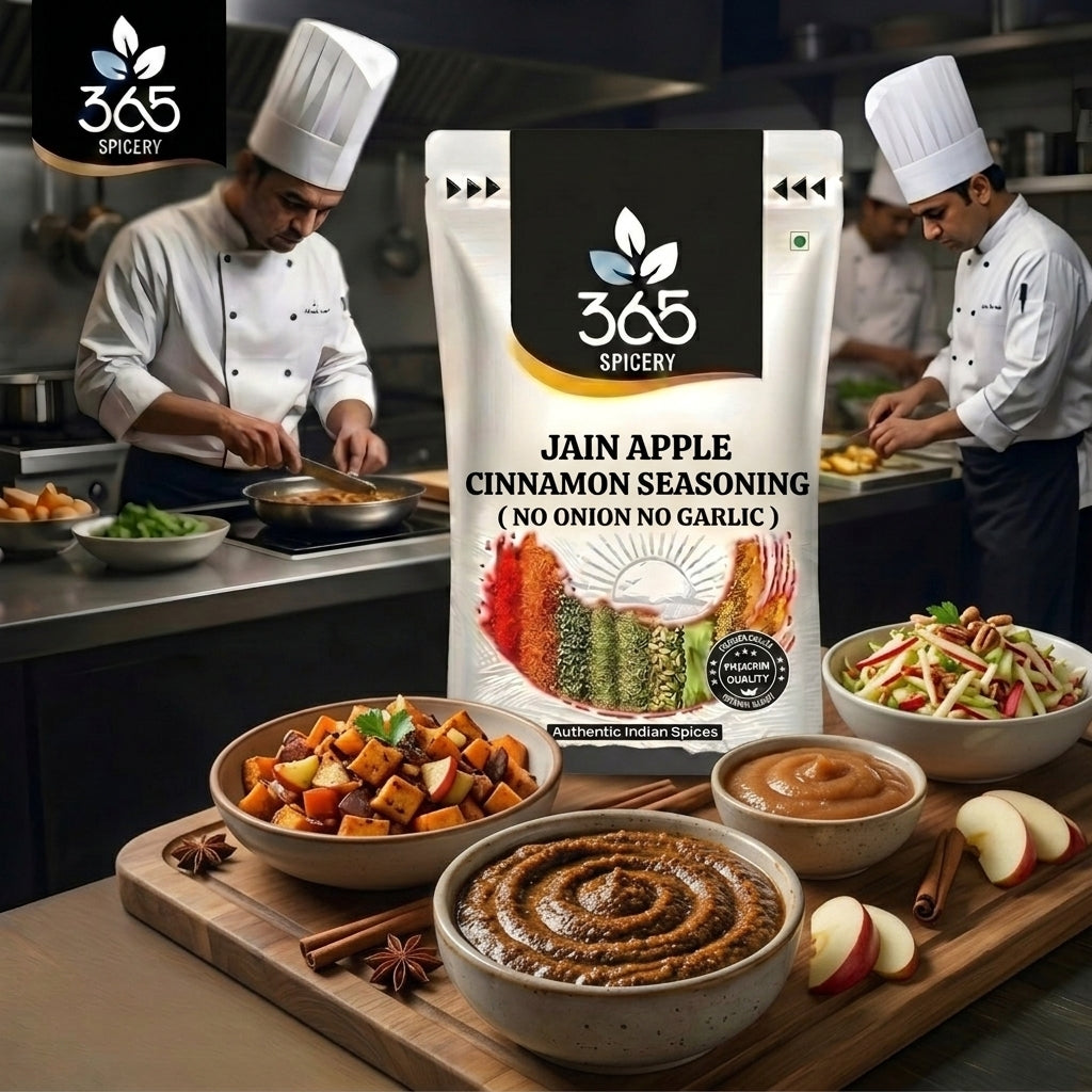 Jain Apple Cinnamon Seasoning | No Onion No Garlic | Jain-Friendly | Vegan | For Sweet Snacks | 365 Spicery