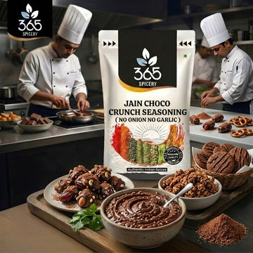Jain Choco Crunch Seasoning | No Onion No Garlic | Jain-Friendly | Natural Ingredients | For Desserts | 365 Spicery
