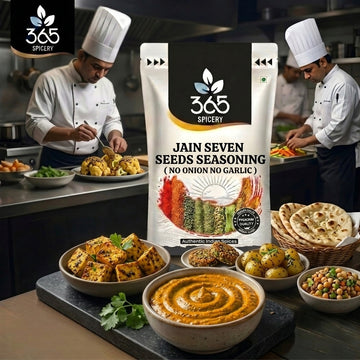 Jain Seven Seeds Seasoning | No Onion No Garlic | Jain-Friendly | Natural Ingredients | For Snacks | 365 Spicery