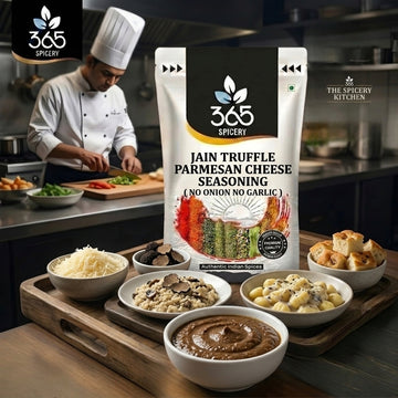 Jain Truffle & Parmesan Cheese Seasoning | No Onion No Garlic | Jain-Friendly | Gourmet | 365 Spicery