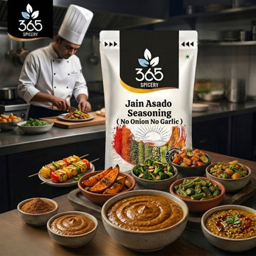 Jain Asado Seasoning | No Onion No Garlic | Jain-Friendly | Argentine Grill Blend | Gluten-Free | 365 Spicery