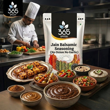 Jain Balsamic Seasoning | No Onion No Garlic | Jain-Friendly | Tangy Salad & Grill | Vegan | 365 Spicery