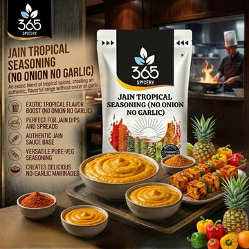 Jain Tropical Seasoning | Exotic Sweet & Tangy Blend | No Onion No Garlic | Jain-Friendly | 365 Spicery